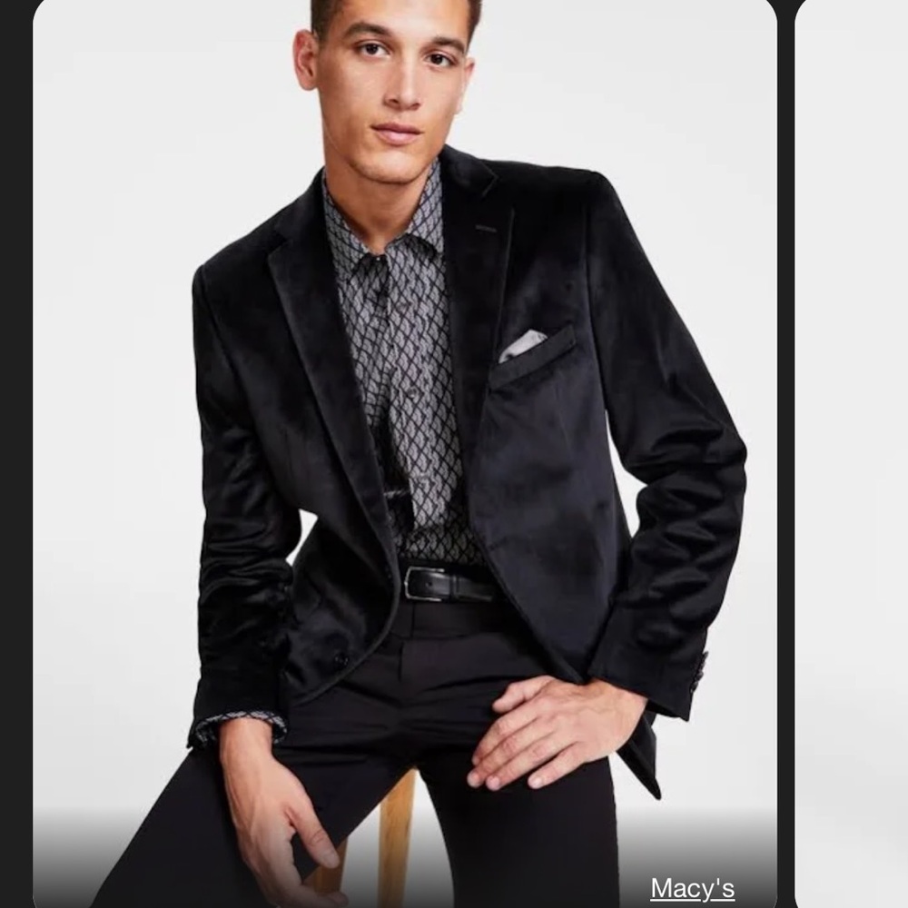 Alfani Men's Slim-Fit Velvet Sport Coat NWT